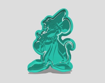 Jaq Cookie Cutter and Stamp | Cinderella | Disney | Fondant | Clay | Play-Doh | Kid's Party