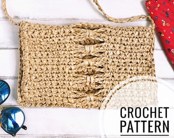 Raffia Clutch Crochet Pattern | Beginner Friendly, Summer Bag (PDF Pattern)