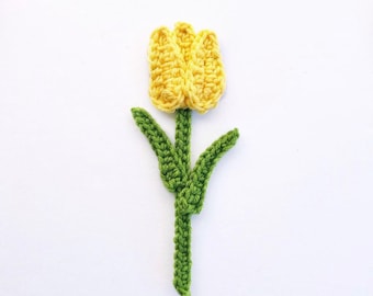 Tulpe Applikation Muster | Easy Frühlingsblume (PDF Nähanleitung)