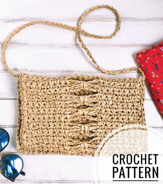 MOTIF Crocheter Sac en raphia Simple Rapide Convient aux