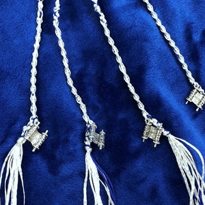 Silver Torah Scroll Tzit-Tzits/Tassels