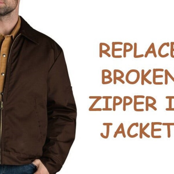 Zipper Front Jacket Etsy