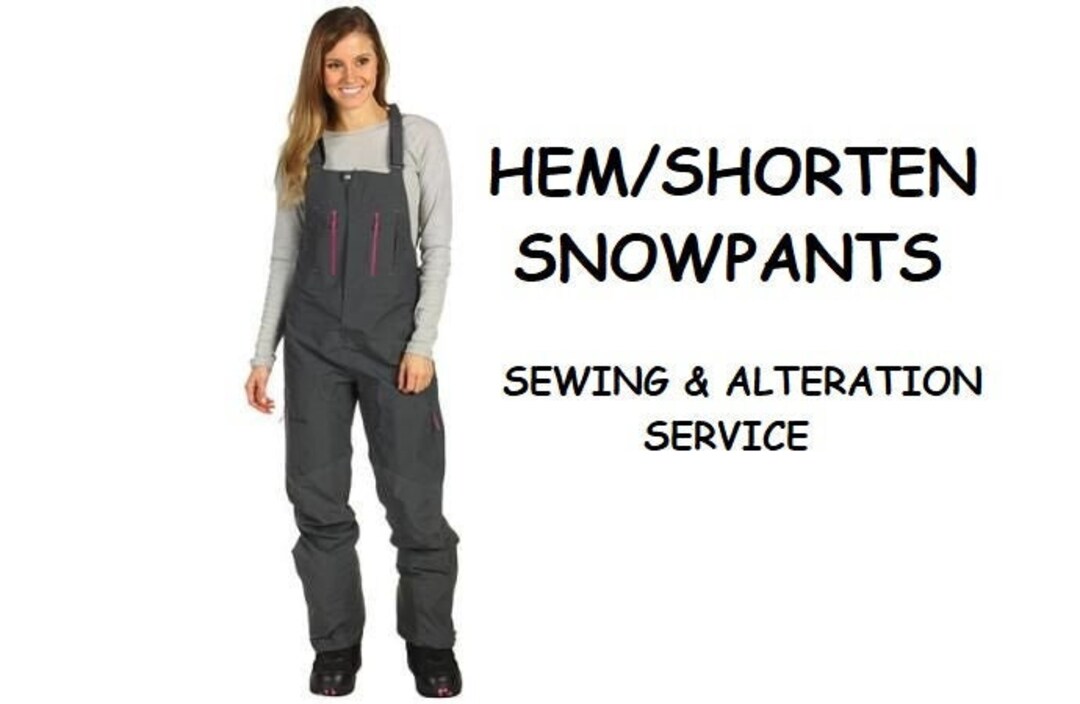 Shorten/hem Snowpants/ski Bibs Sewing & Alteration Service Etsy