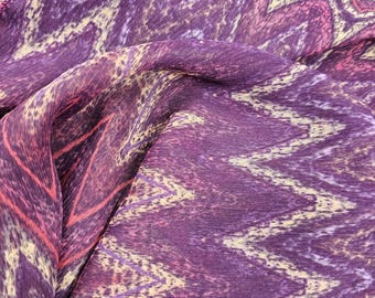 Purple Charlie Brown Chiffon Scarf