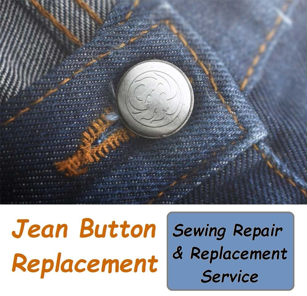 No Sew Jean Button Replacement Instant Fit Metal Jeans Button Pins
