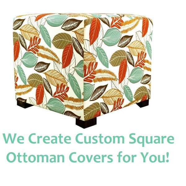 Ottoman Slipcover Etsy
