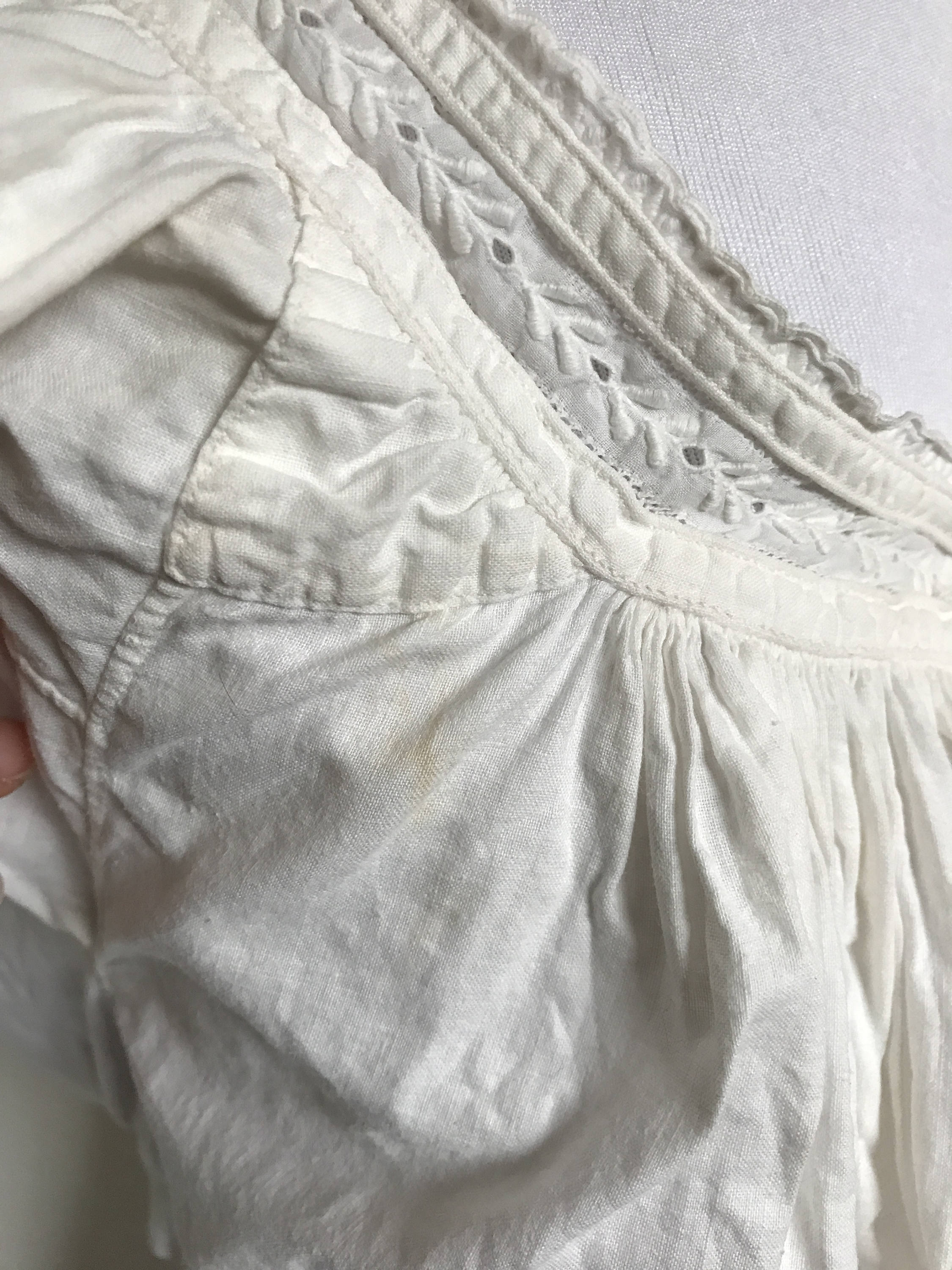 Union Crop Top 1860s Antique Victorian Civil War Era White | Etsy