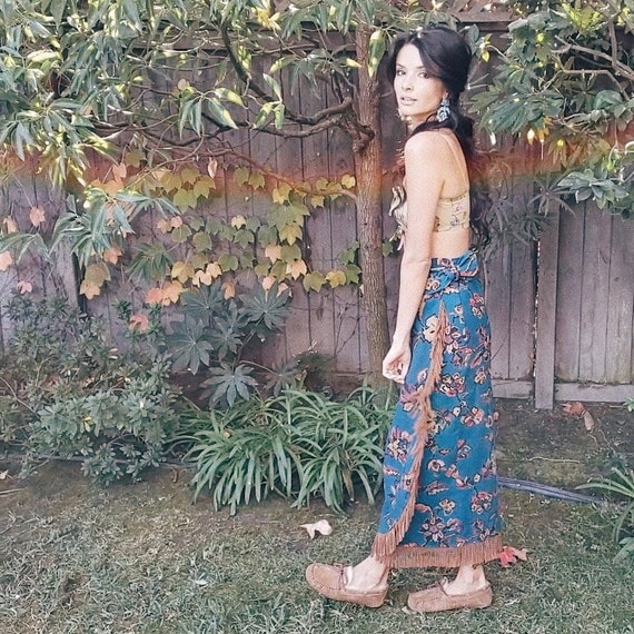 Aiyana Wrap Skirt | 1980s Vintage 'Circle T by Mar