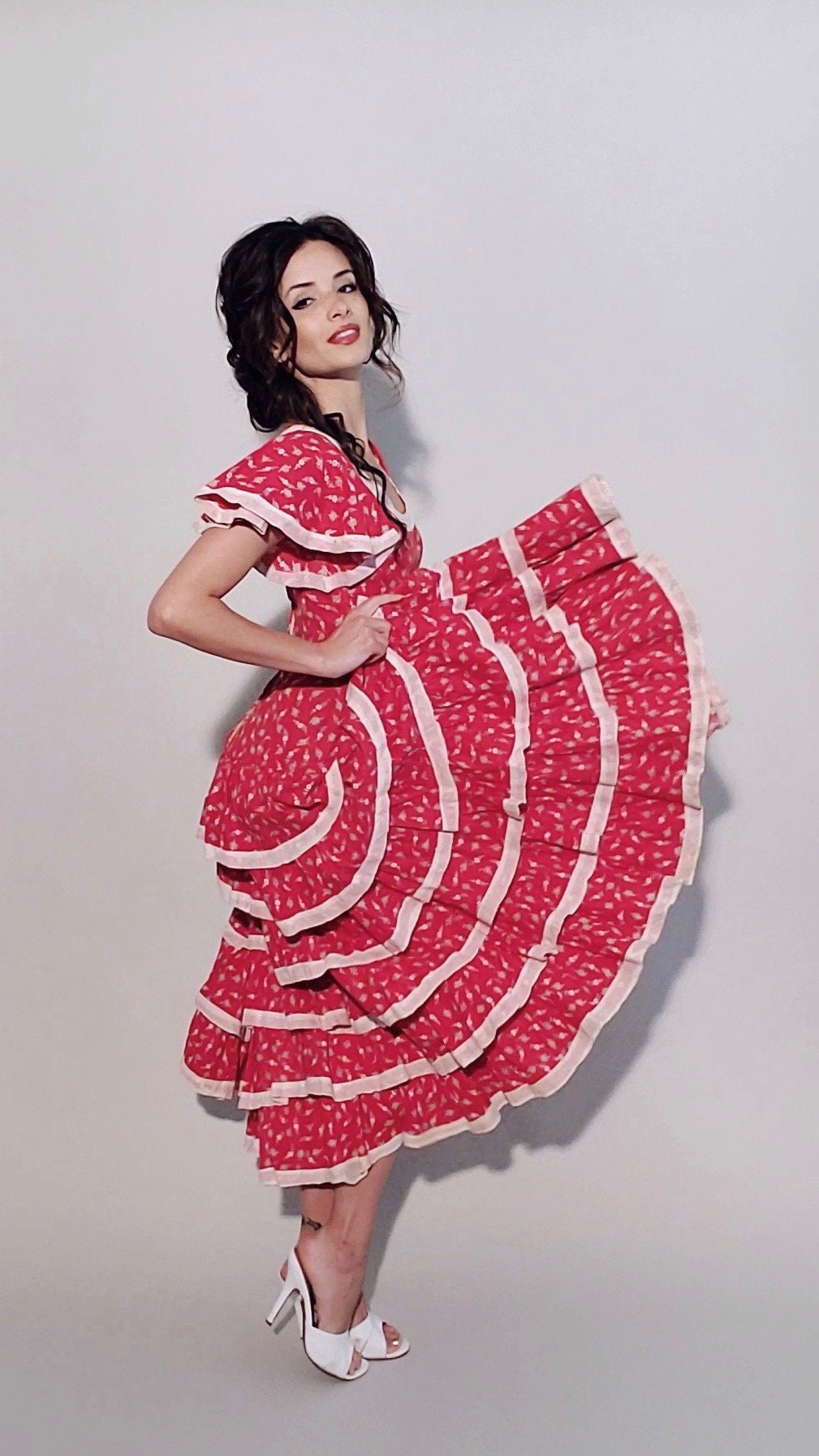 spanish ruffle dress