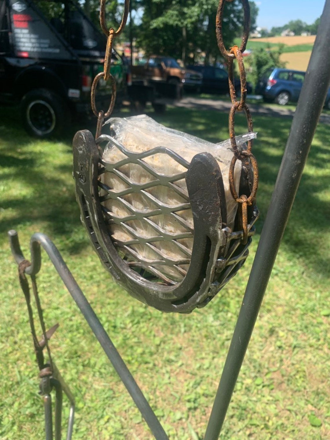 Suet Cake Feeder Bird Feeder Garden Decor Rustic Decor Etsy