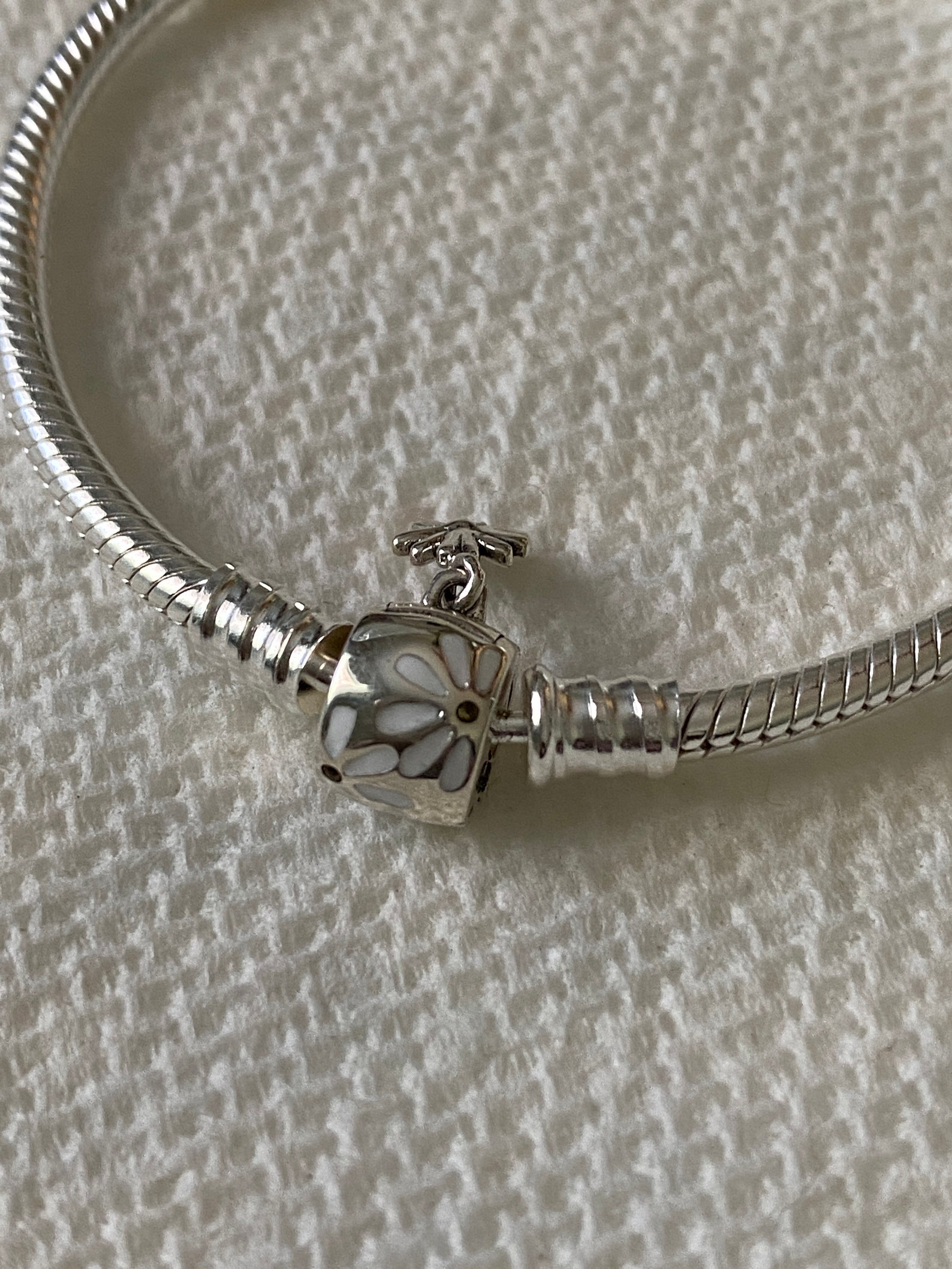 Pandora Bracelet Daisy Flower Clasp Bracelet Floral Bracelet Etsy