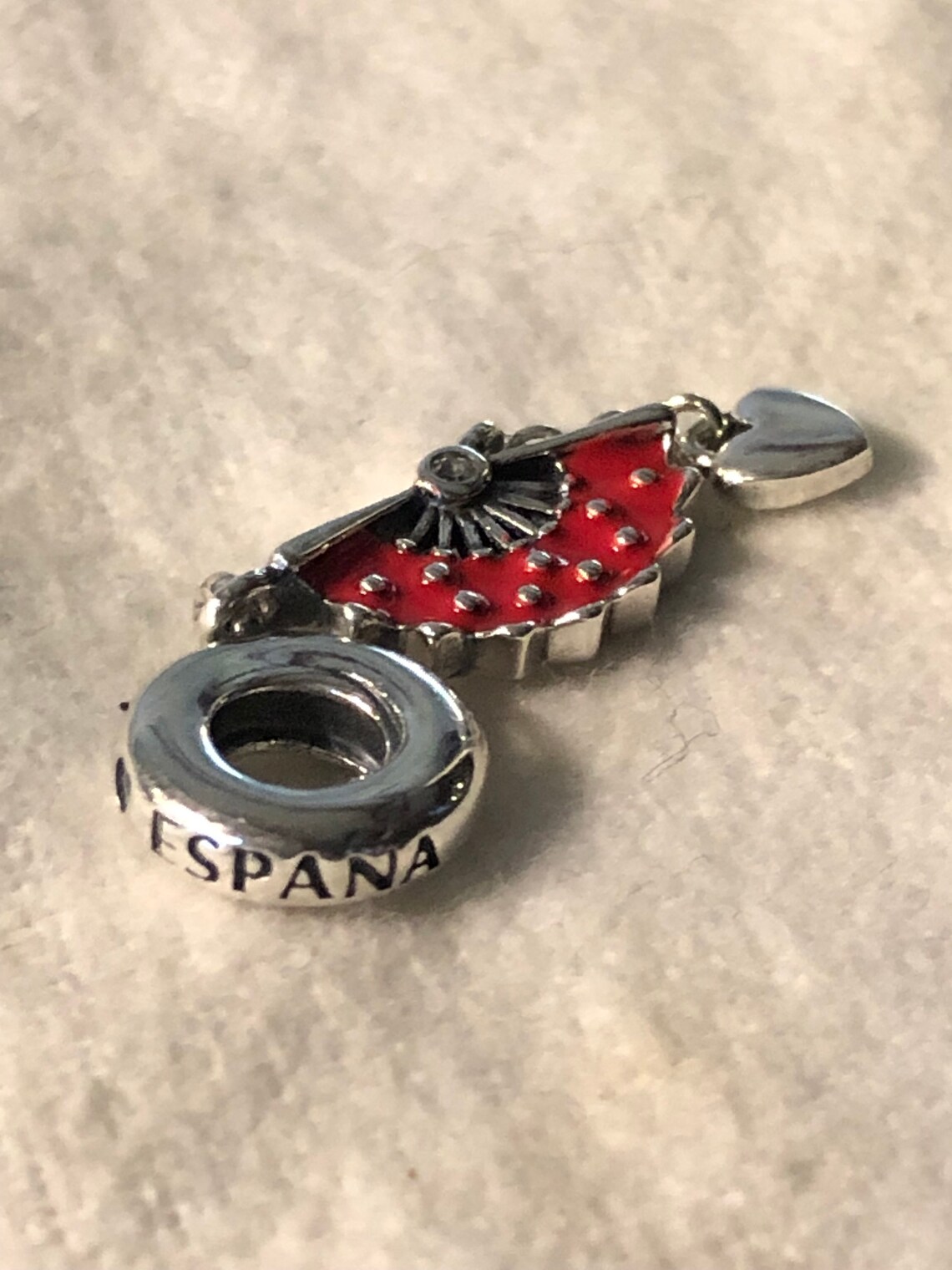 Pandora Charms Spanish Fan Dangle Charm Spanish Charms Etsy