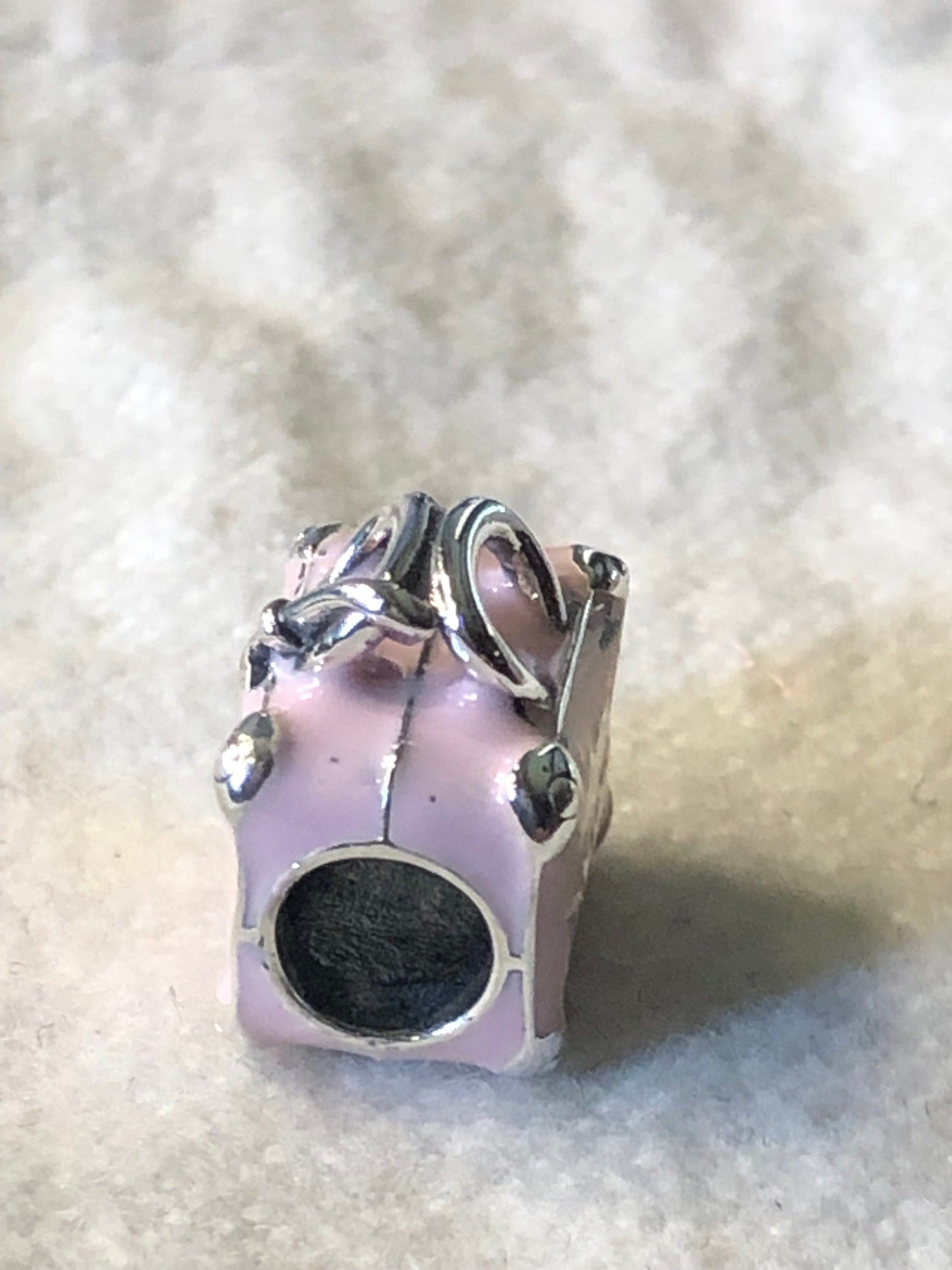 Pandora Charms Pink Travel Bag Charm Vacation Charm Travel Etsy UK