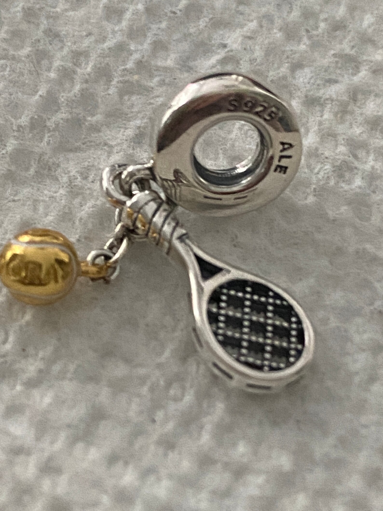 Pandora Charms Tennis and Ball Dangle Game Charms Sports Etsy