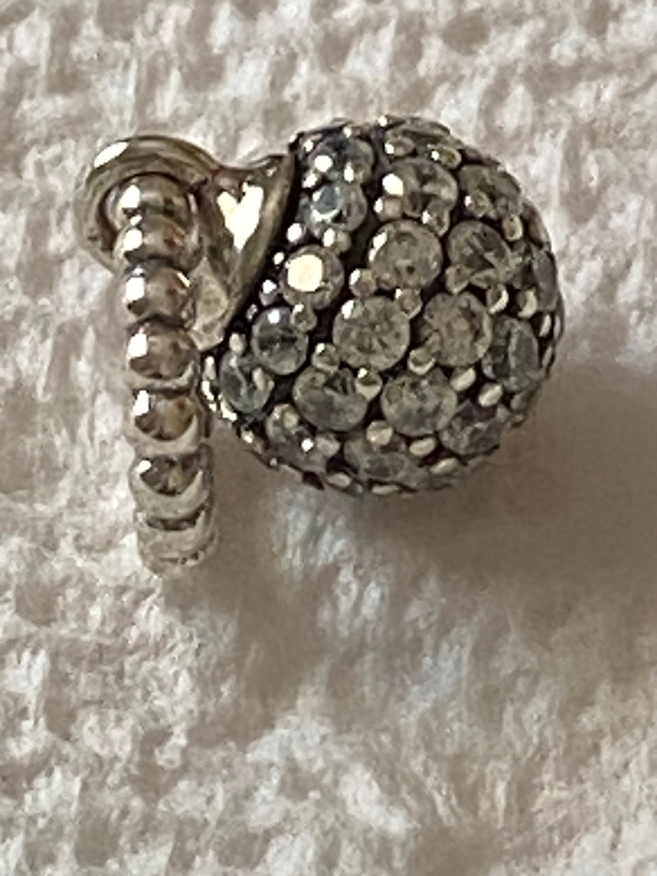 Pandora Charms Sparkling Silver Pave Ball Valentine Charms | Etsy