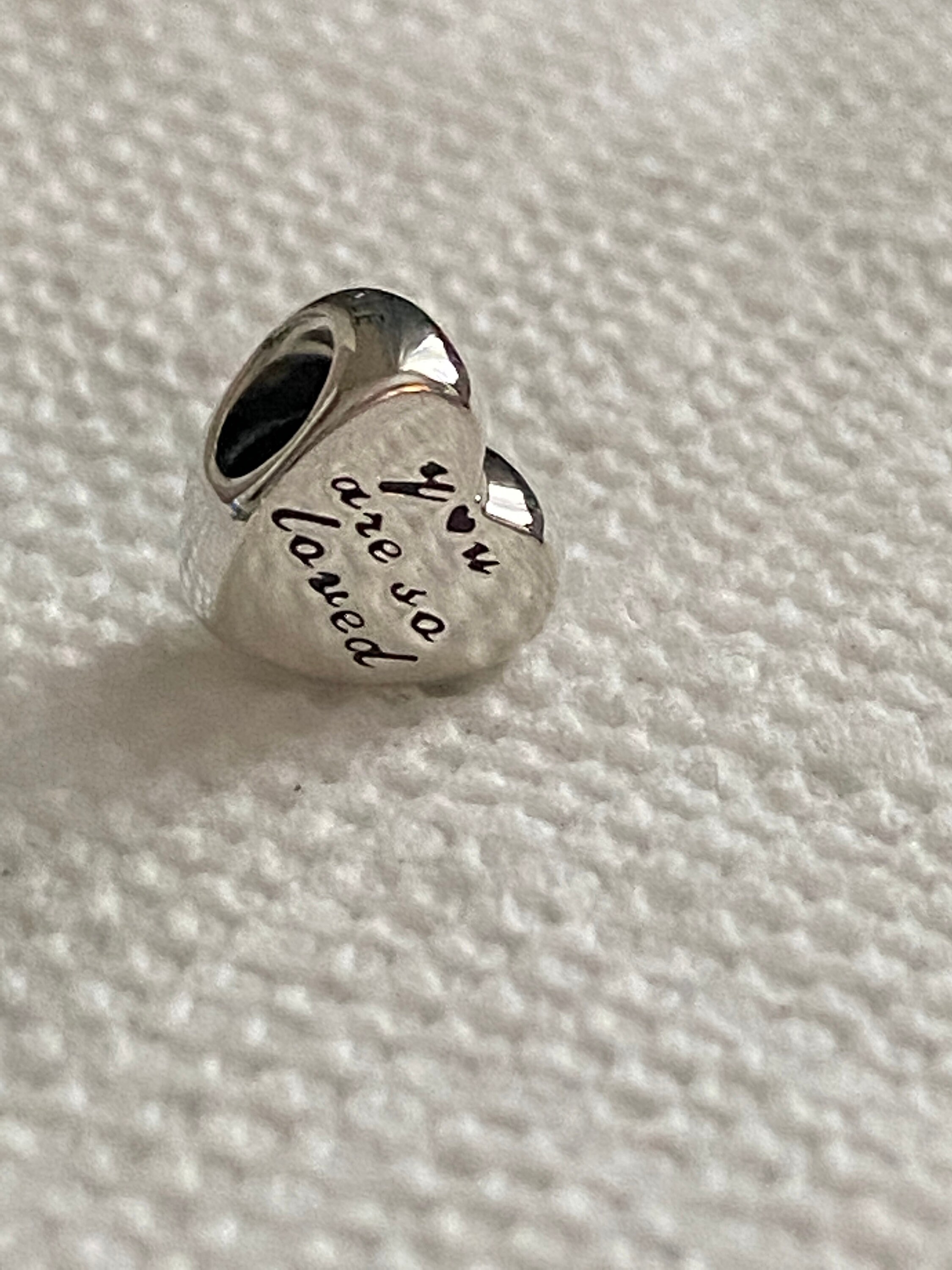 Pandora Charms You Are So Loved Heart Charm Family Charm Etsy
