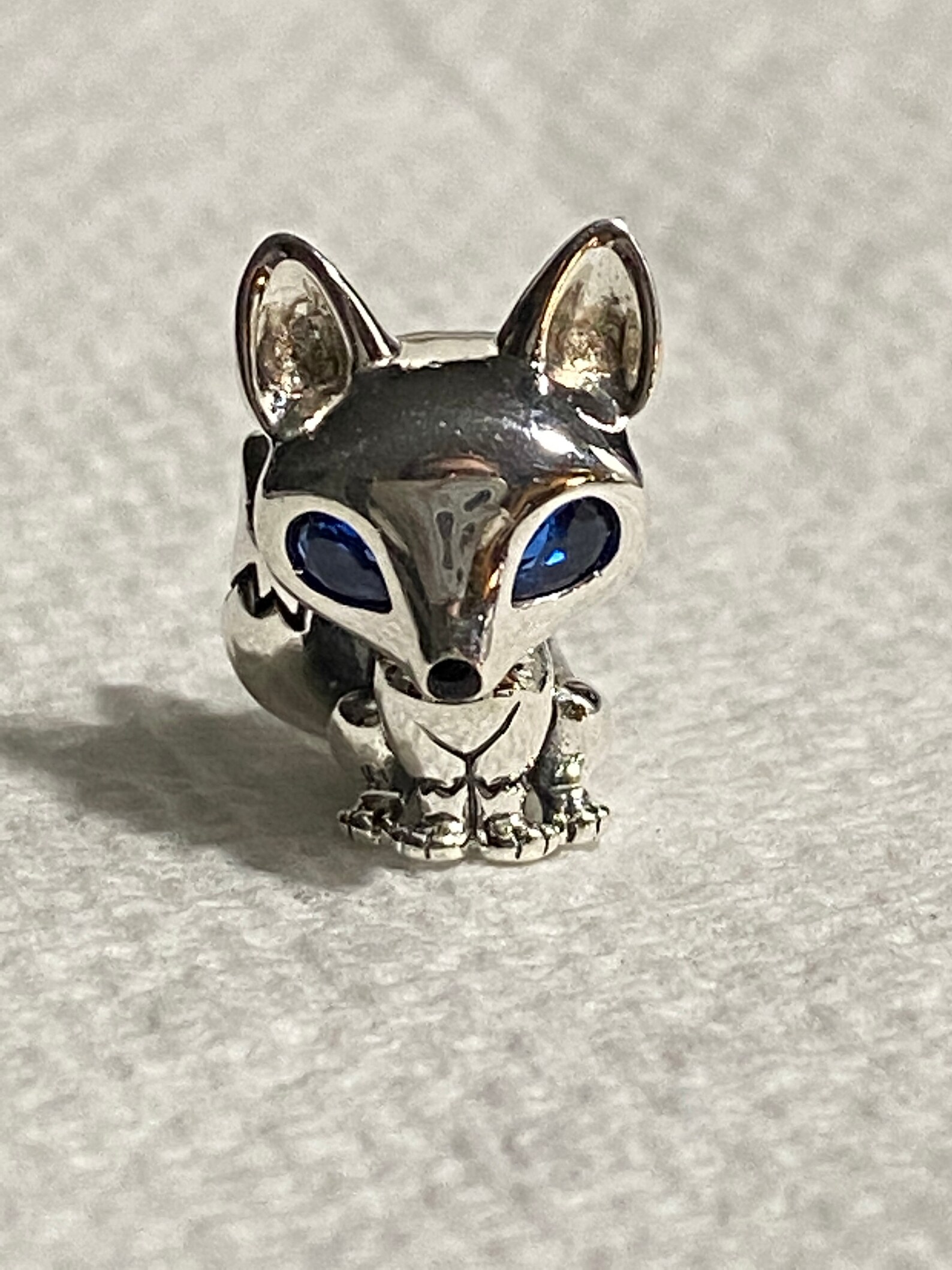 Pandora Charms Blue Eyed Fox Charm Animal Charms Fox Etsy