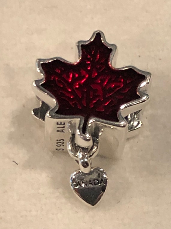 Pandora Charms, Love Canada Charm, Red Leaf Charm, Canadian Charms, Bracelet Charms Pandora Charms, Love Canada Charm, Red Leaf Charm, Canadian Charms, Bracelet Charms