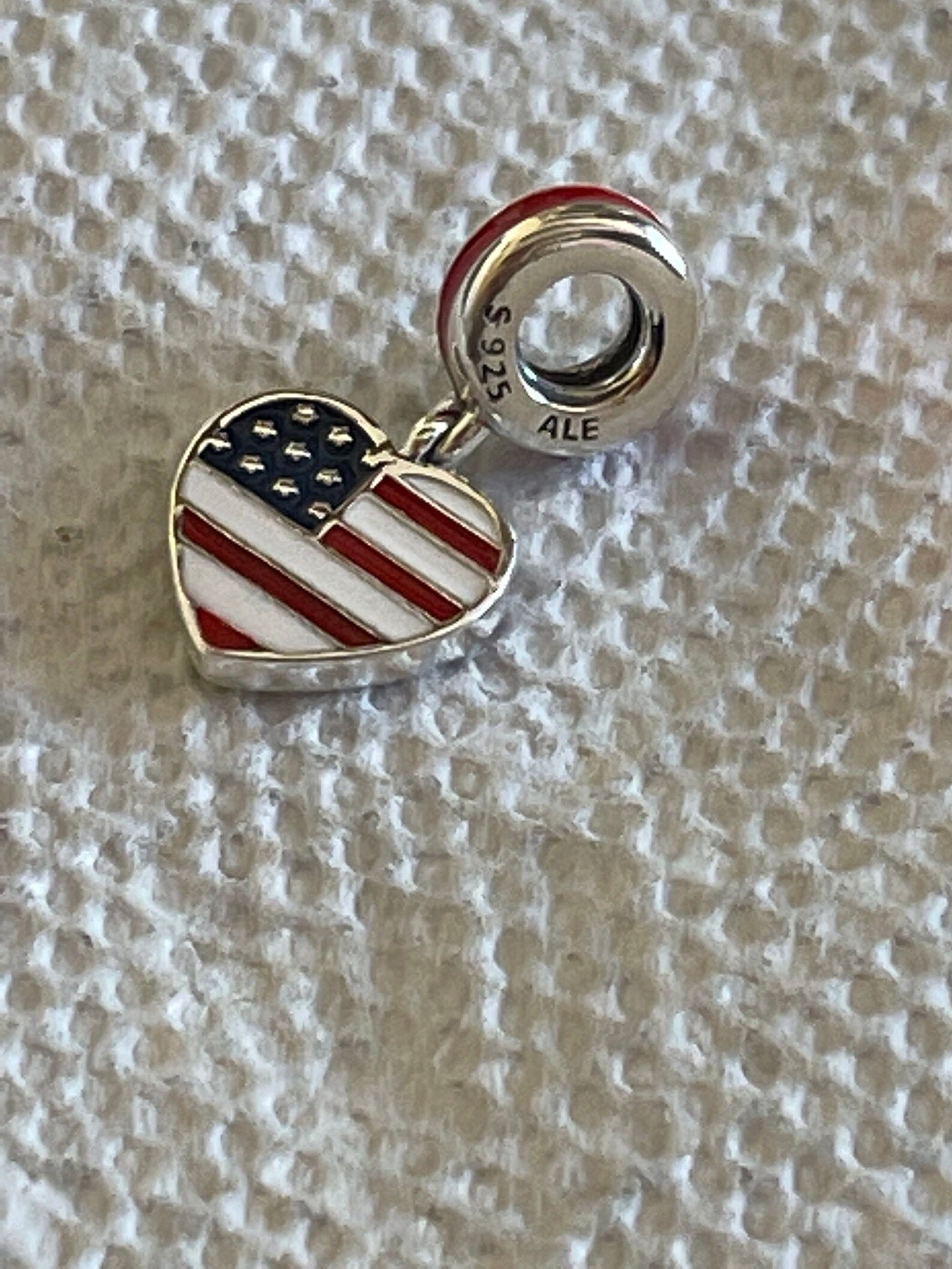 Pandora Charms USA America Dangle Silver Charms Etsy