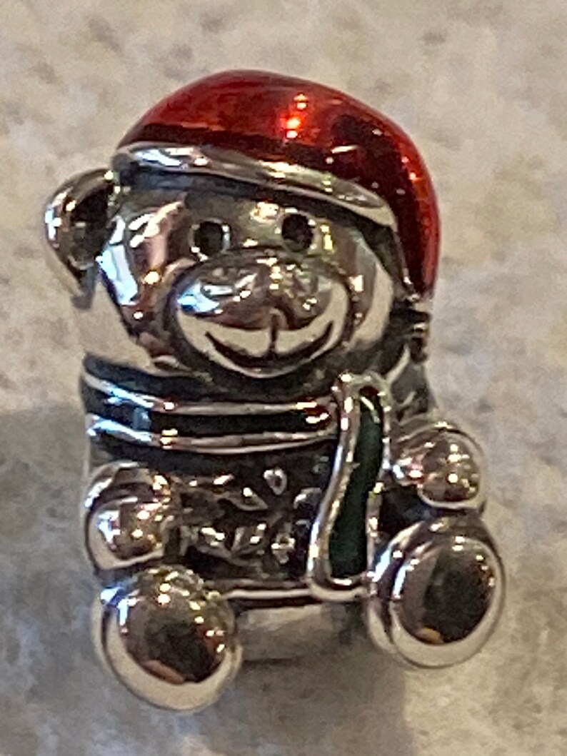 pandora christmas bear charm