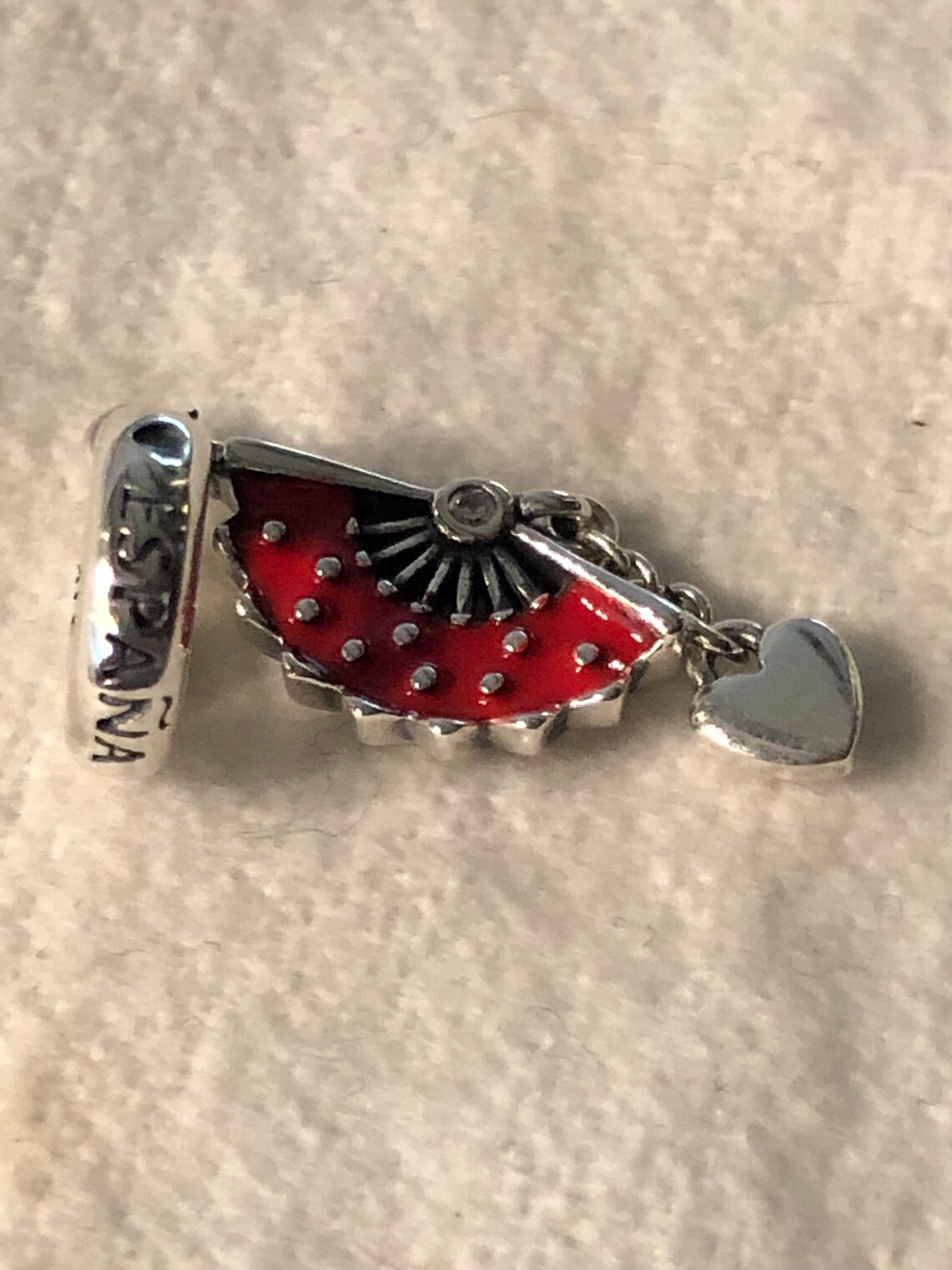 Pandora Charms Spanish Fan Dangle Charm Spanish Charms Etsy