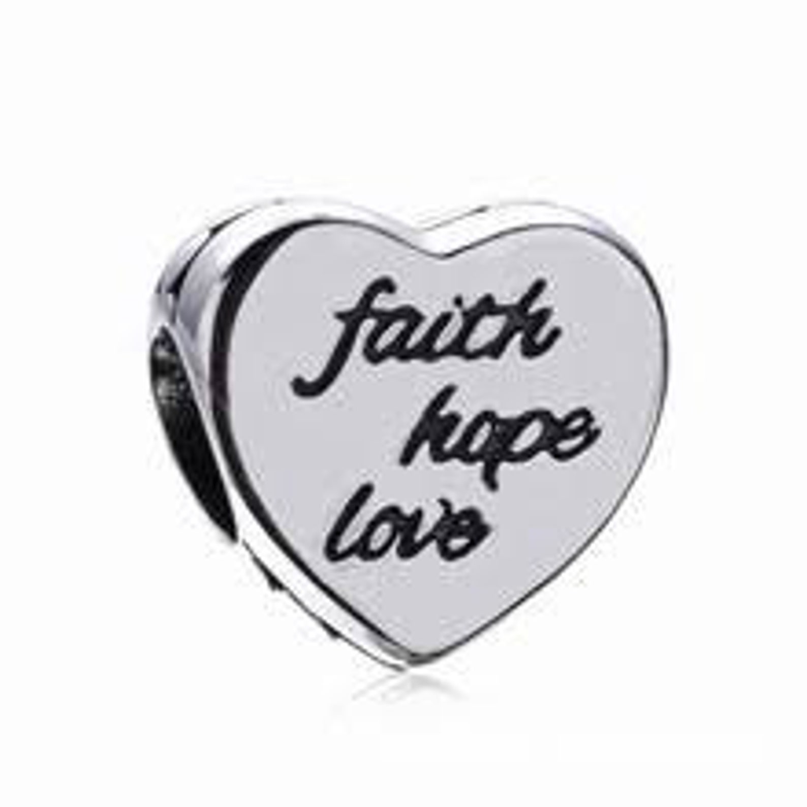 Pandora Charms Faith Hope and Love Charm Religious Charms Etsy