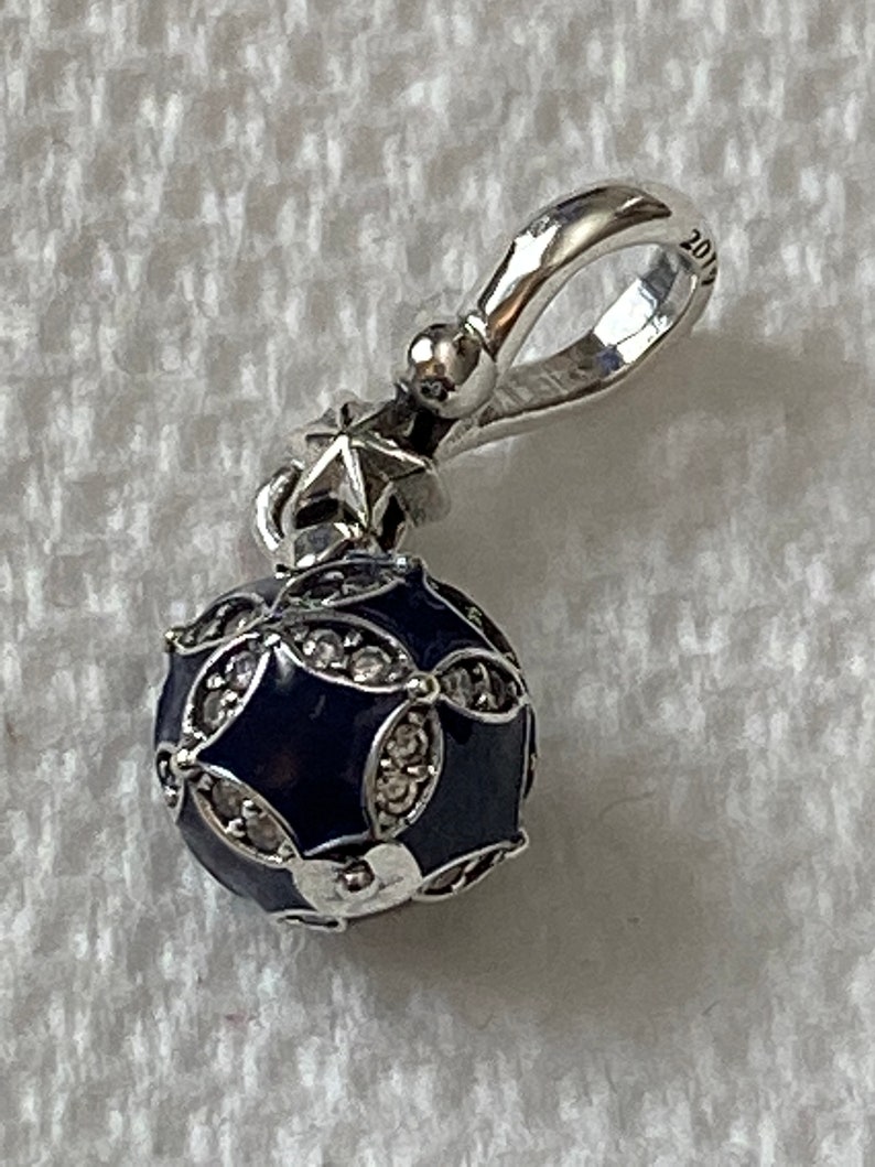Pandora Charms Blue Christmas Ornament Dangle Winter Charms Etsy