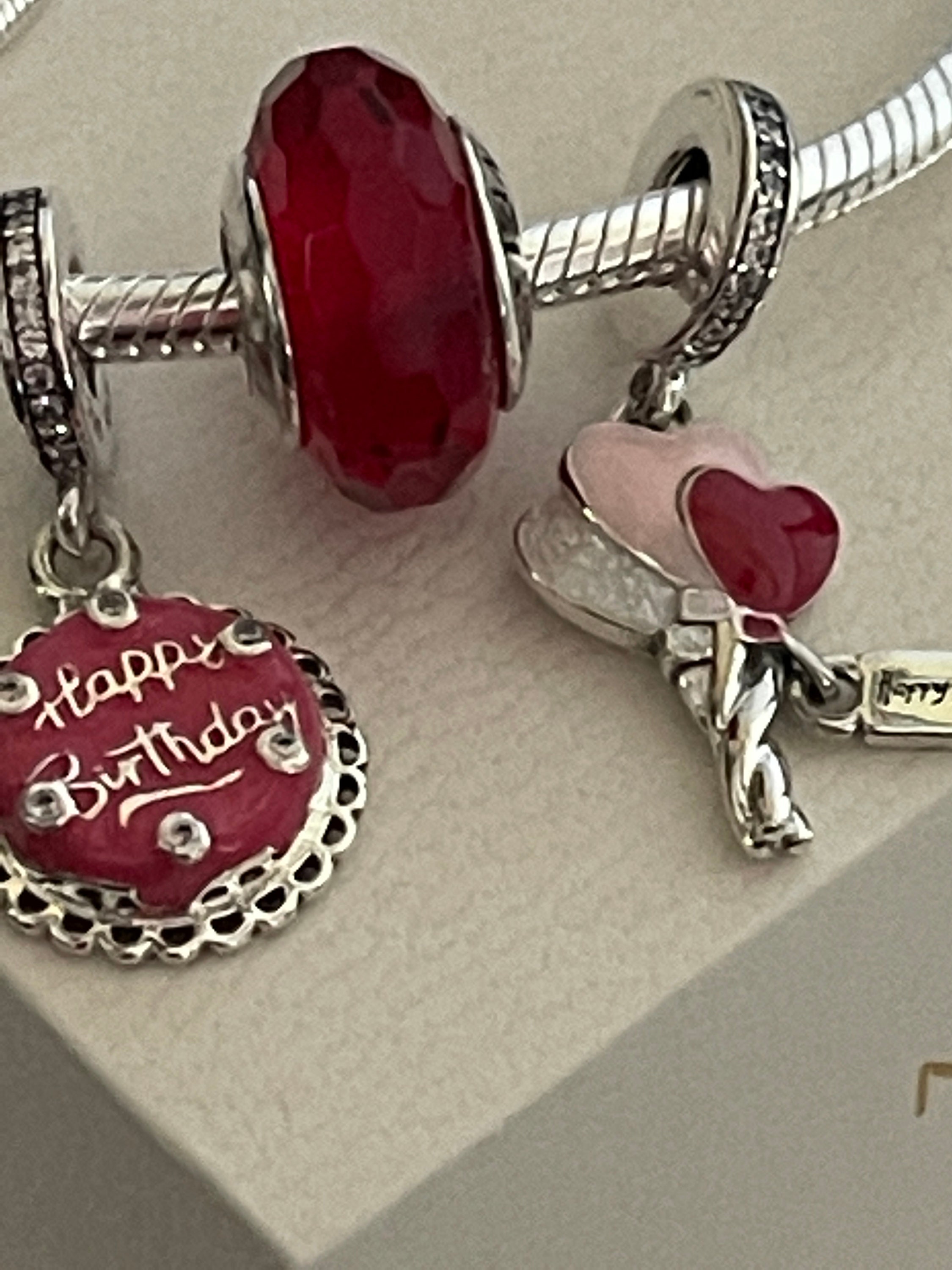 Pandora Bracelet Happy Birthday Gift Set Three Birthday Etsy