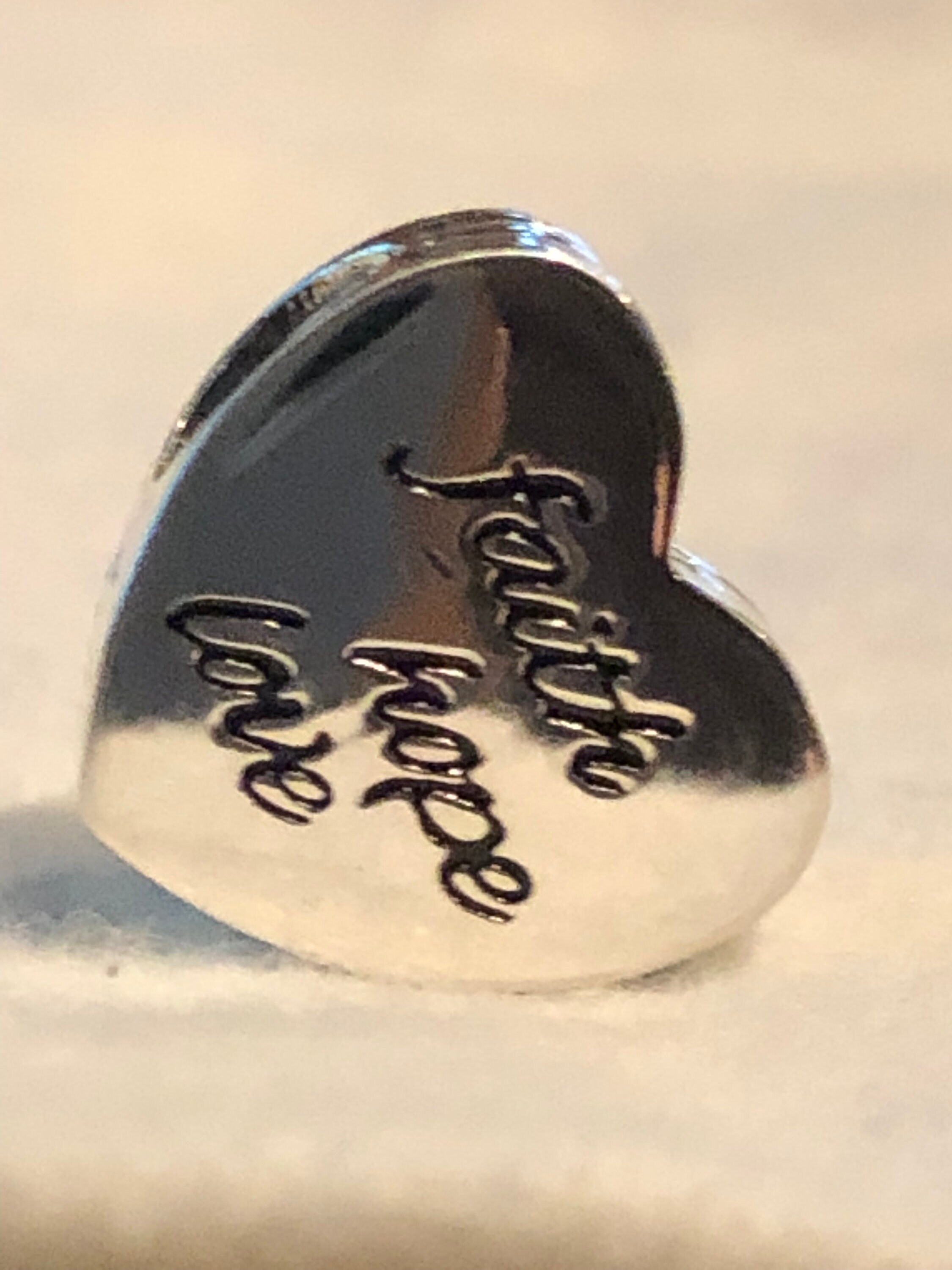 Pandora Charms Faith Hope and Love Charm Religious Charms Etsy