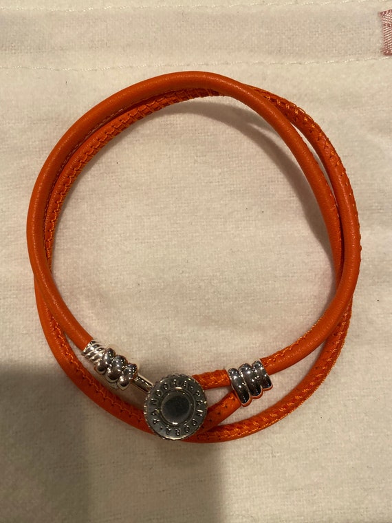 pandora leather bracelet orange pandora leather bracelet orange