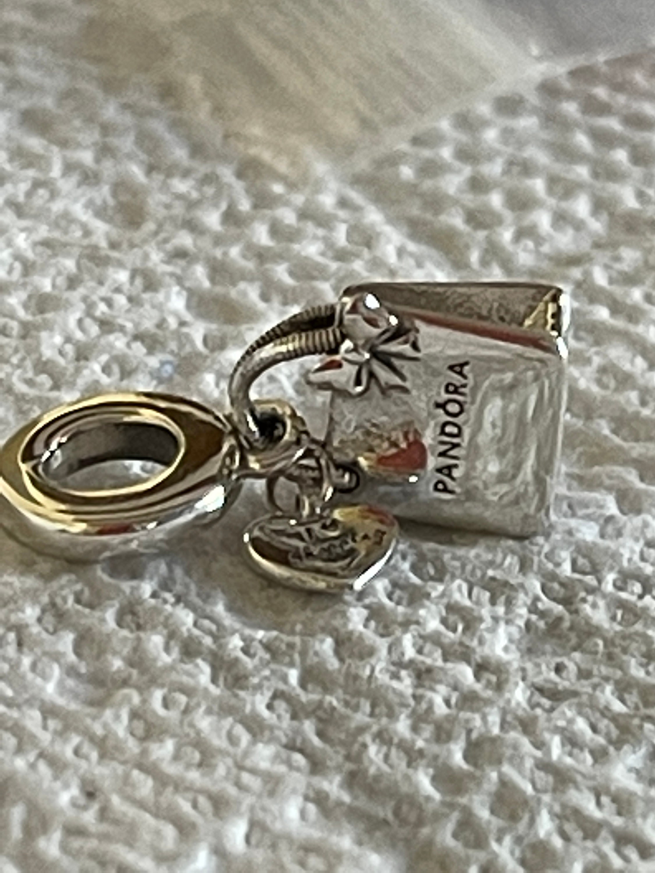 Pandora Charm Shopping Bag Charm Silver Shopping Bag Etsy
