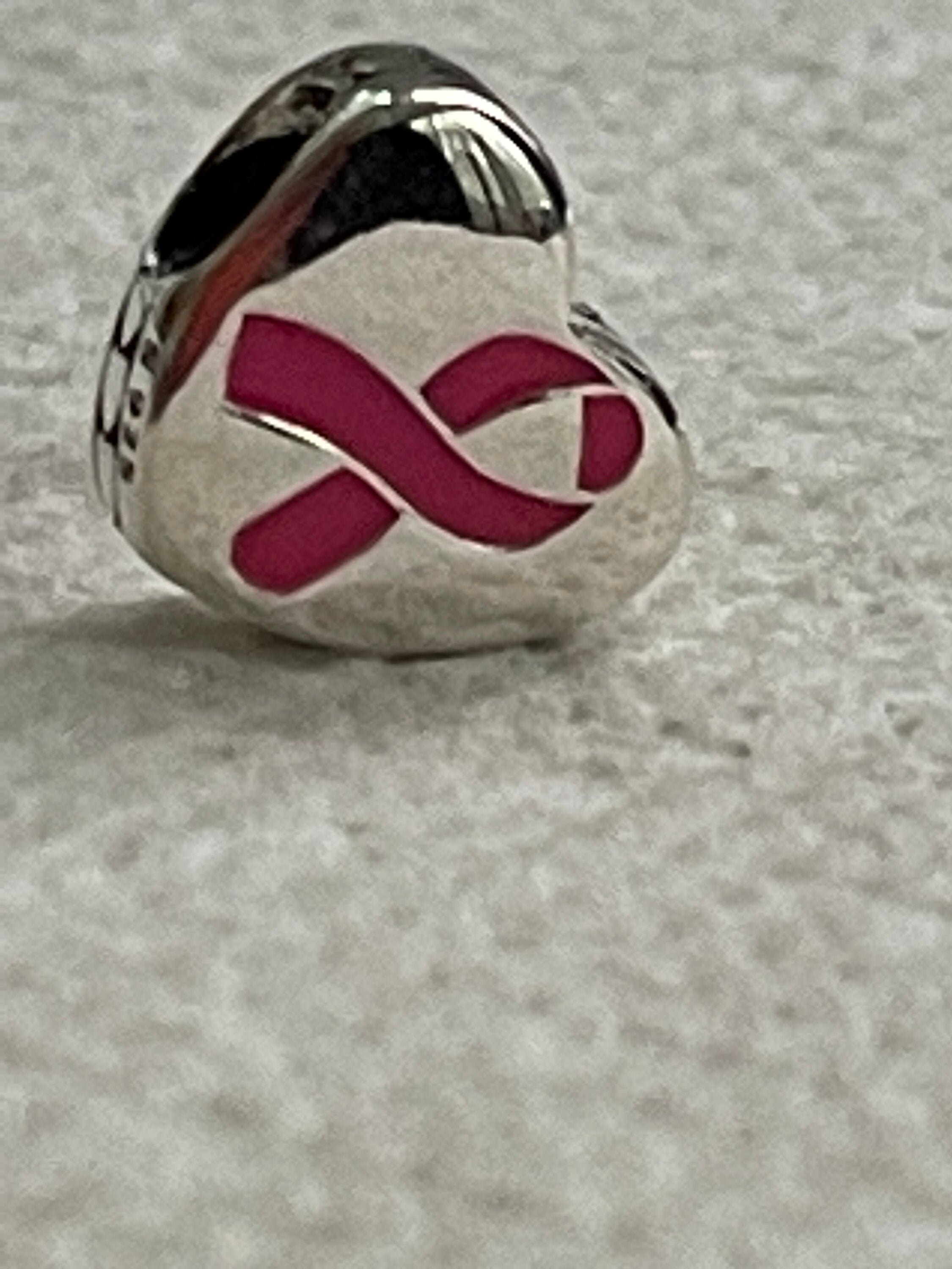 Pandora Charms Hope Pink Ribbon Heart Charm Cancer Charm Etsy