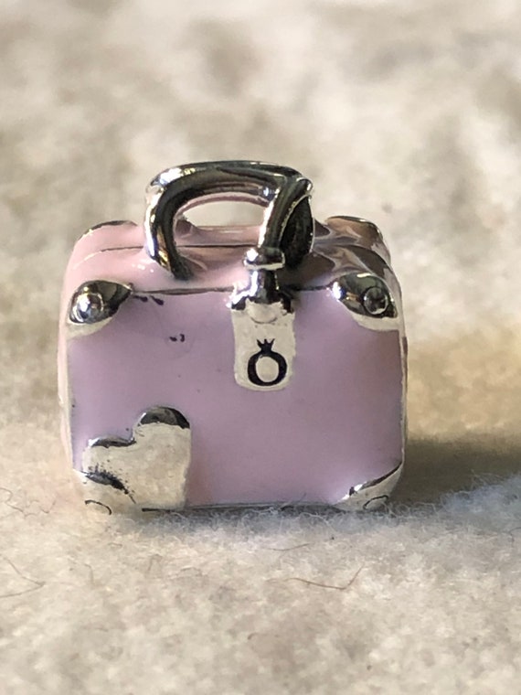 pandora pink travel bag charm