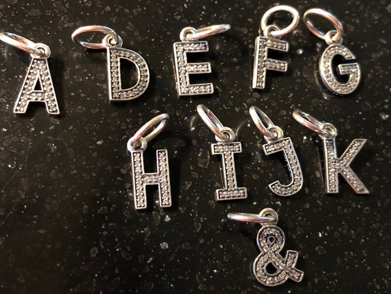 pandora alphabet dangle charms