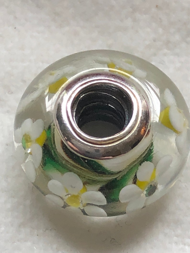Pandora Charms Wild Flowers Murano Glass Pandora Glass | Etsy
