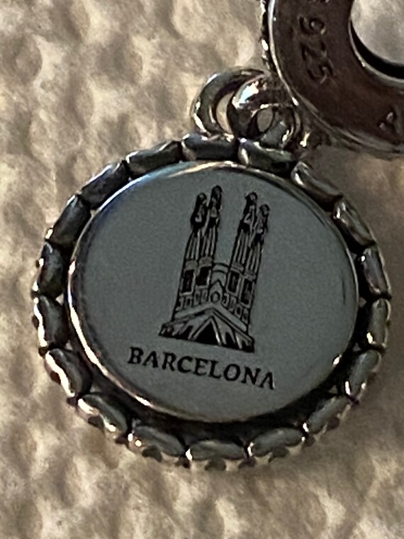 Pandora Charms Barcelona Dangle Location Charm Country Etsy