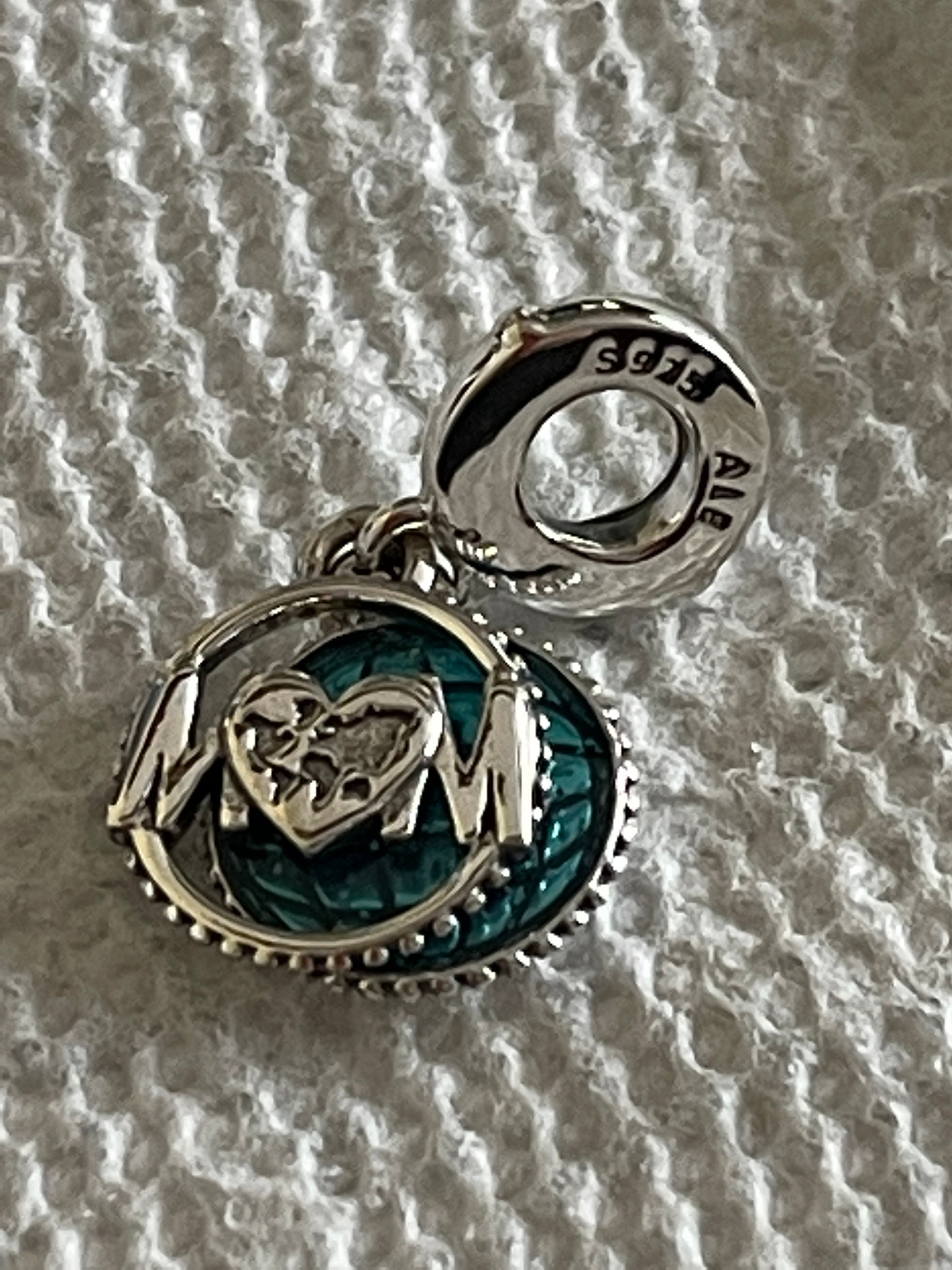 Pandora Charms Glitter Globe Mom Charm Travel Charm Family Etsy