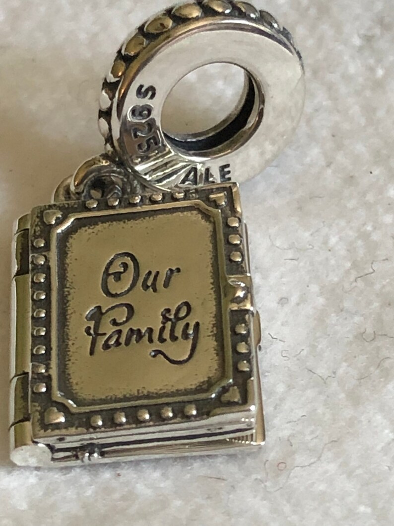 Pandora Charms Family Book Charm Love Charms Family Charms Etsy