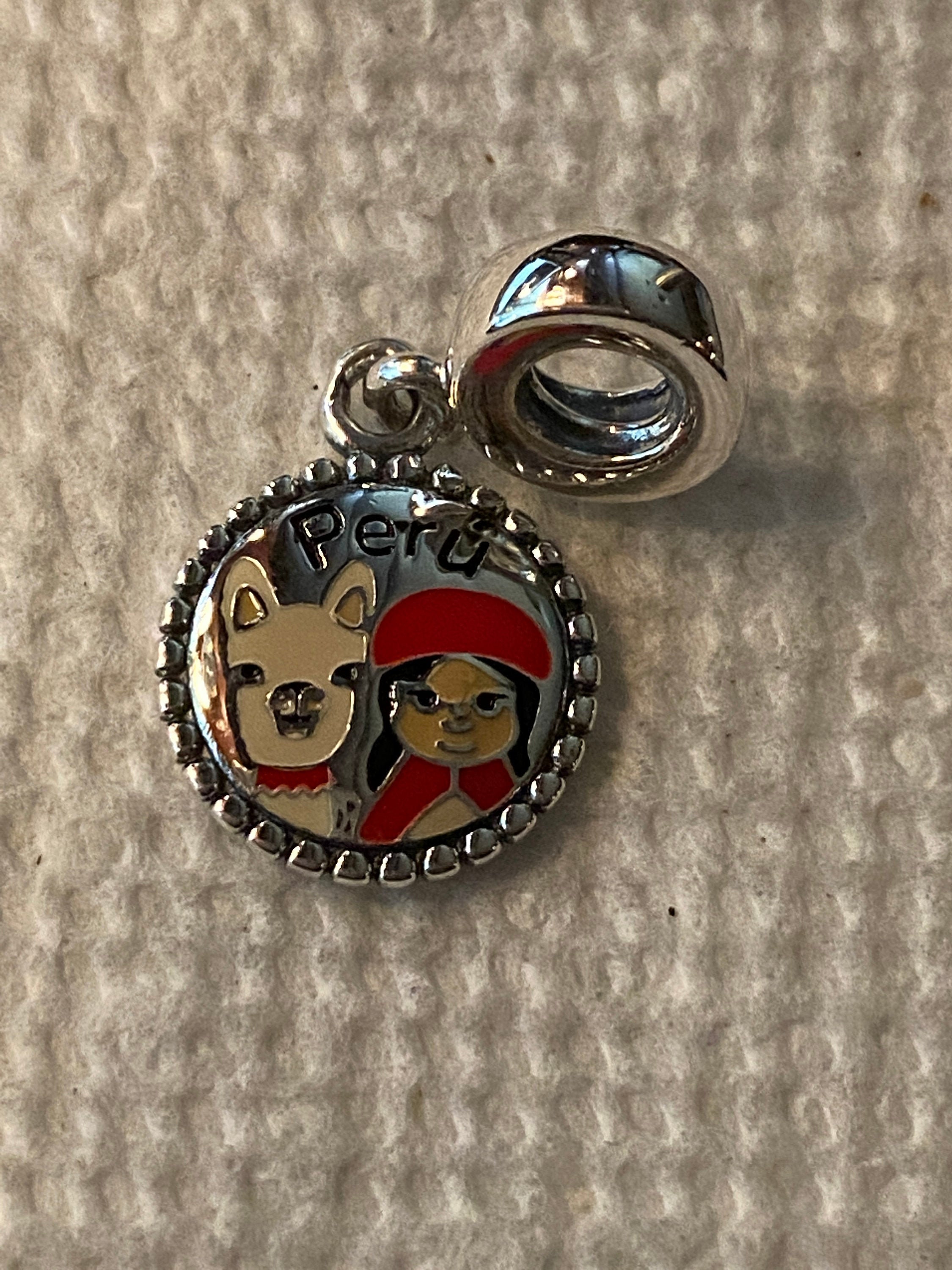 Pandora Charms Peru Dangle Location Charms Country Charms Etsy