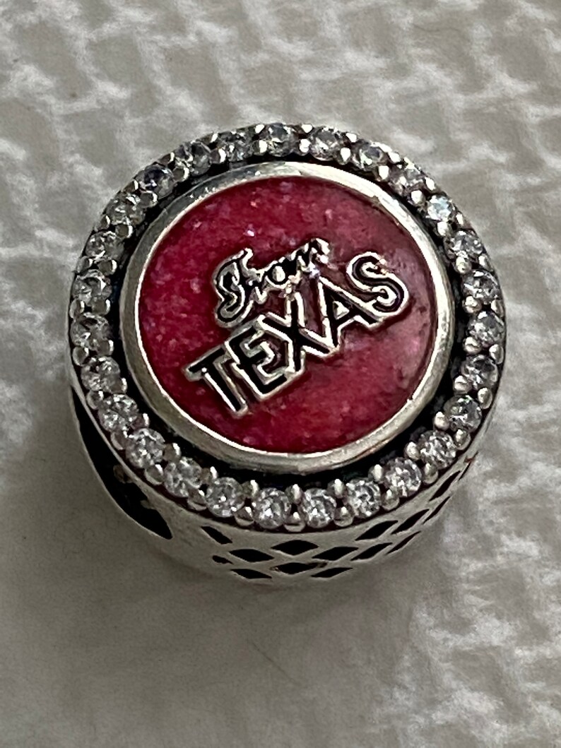 Pandora Charms Texas Love Charm Location Charms State Etsy
