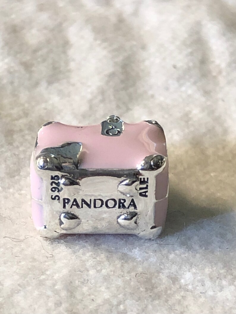 Pandora Charms Pink Travel Bag Charm Vacation Charm Travel Etsy