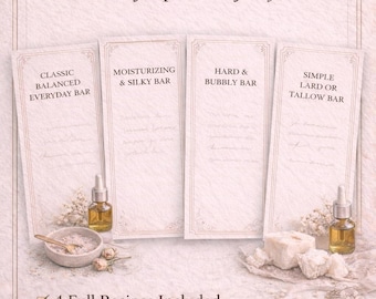Cold Process Soap Recipes | Luxury Apothecary Style (PDF)