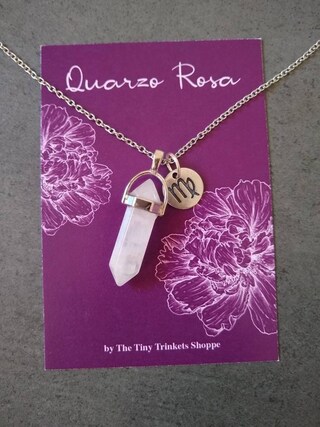 Collana Argento 925 Con Cristalli Rosa Sfaccettati – Lunghezza 42cm, In Scatola Regalo