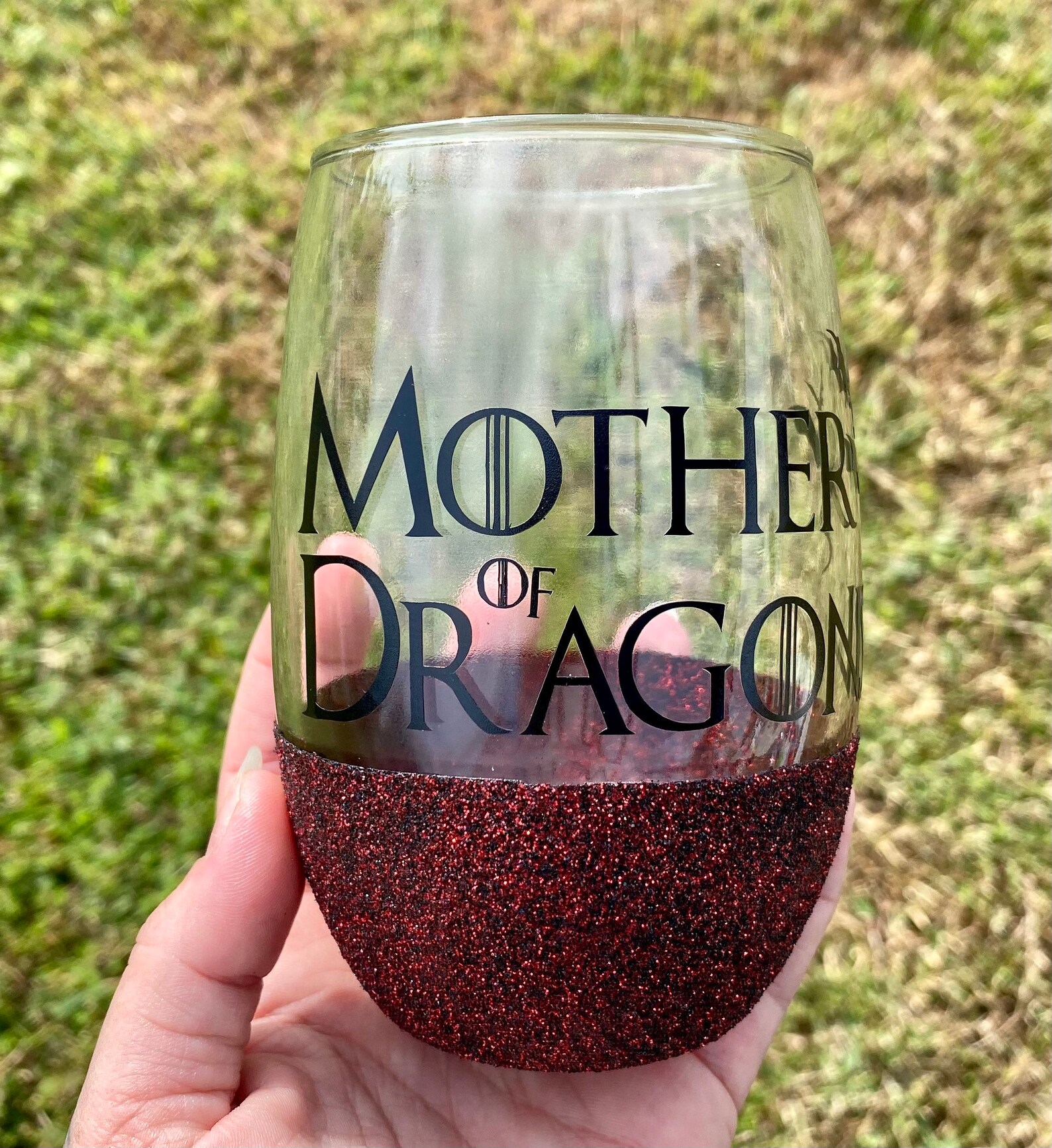 Mother of Dragons Stemless Wine Glass 15 oz Etsy