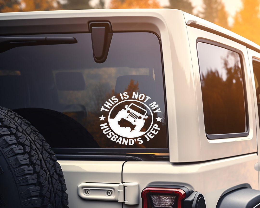 Not Husbands Jeep Decal Etsy