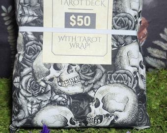 Baraja de Tarot Misterioso con Funda de Tarot Acolchada Hecha a Mano / Adivinación Bruja