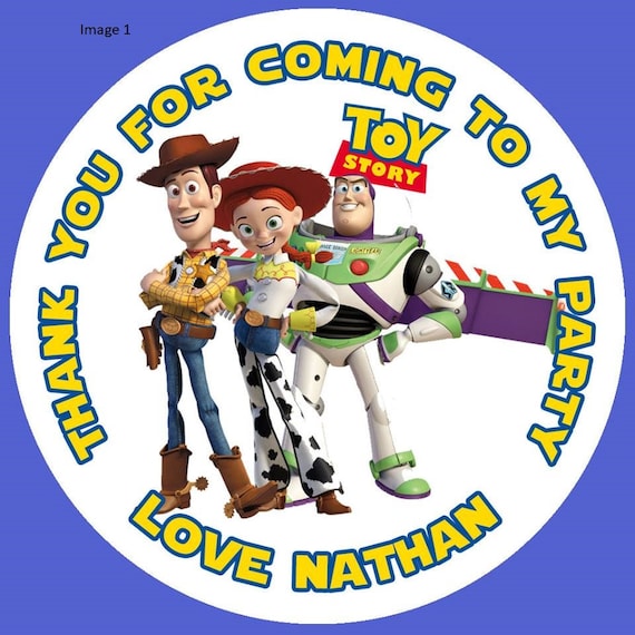 3" personalized Toy Story Stickers 2 to choose from