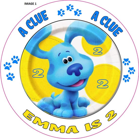 3" personalized Blues Clues Stickers