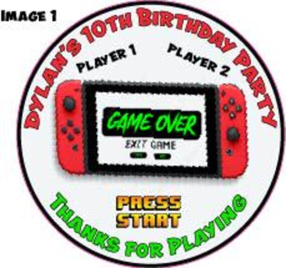 24...3" personalized Video Game Party