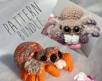 Baby & Adult Spider Crochet Pattern Bundle Digital PDF